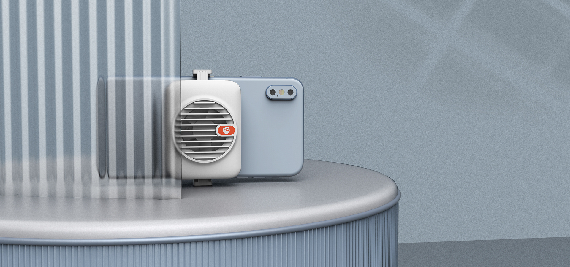 元氣熊 極簡風手機散熱器